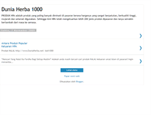 Tablet Screenshot of duniaherba1000.blogspot.com