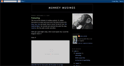 Desktop Screenshot of munkeymusings.blogspot.com