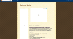 Desktop Screenshot of cabbagerecipe.blogspot.com