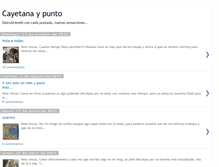 Tablet Screenshot of cayetanaypunto.blogspot.com