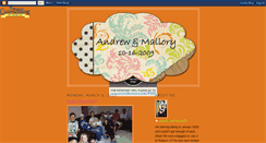 Desktop Screenshot of andrew-mallory.blogspot.com
