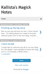 Mobile Screenshot of kallistasmagicks.blogspot.com