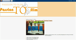 Desktop Screenshot of passiontoslimkl.blogspot.com