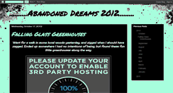 Desktop Screenshot of abandoneddreams2012.blogspot.com