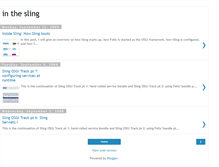 Tablet Screenshot of in-the-sling.blogspot.com