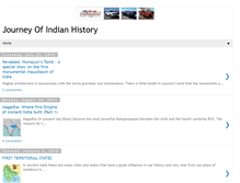 Tablet Screenshot of journeyofindianhistory.blogspot.com