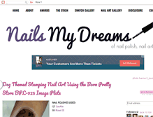 Tablet Screenshot of nailsmydreams.blogspot.com