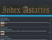 Tablet Screenshot of indexastartes.blogspot.com
