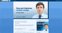 Desktop Screenshot of cabreiros2009.blogspot.com