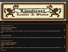 Tablet Screenshot of lionheartleather.blogspot.com