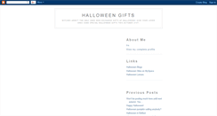 Desktop Screenshot of halloweengifts.blogspot.com
