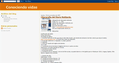 Desktop Screenshot of conociendovidas.blogspot.com