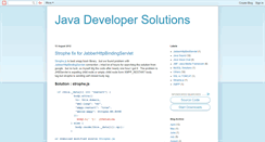 Desktop Screenshot of javasolution.blogspot.com