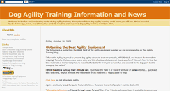 Desktop Screenshot of dogagilitytraining.blogspot.com