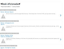 Tablet Screenshot of book-aficionadas.blogspot.com