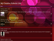 Tablet Screenshot of mycreativeeclecticlife.blogspot.com