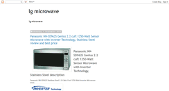 Desktop Screenshot of lgmicrowavereview.blogspot.com