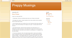 Desktop Screenshot of preppymusings.blogspot.com