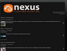 Tablet Screenshot of nexusproducciones.blogspot.com