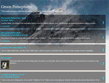 Tablet Screenshot of greenpersephone.blogspot.com