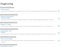 Tablet Screenshot of living-the-frugal-life.blogspot.com