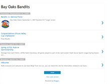 Tablet Screenshot of bayoaksbandits.blogspot.com