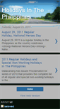 Mobile Screenshot of holidaysinthephilippines.blogspot.com