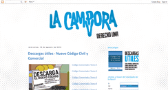 Desktop Screenshot of lacamporaderecho.blogspot.com