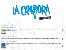 Tablet Screenshot of lacamporaderecho.blogspot.com