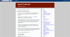 Desktop Screenshot of boycottsinclair.blogspot.com