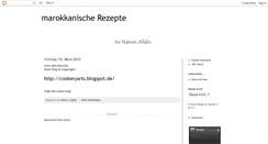 Desktop Screenshot of marokkanischerezepte.blogspot.com