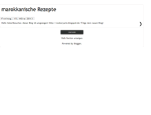 Tablet Screenshot of marokkanischerezepte.blogspot.com