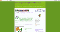 Desktop Screenshot of gardening-for-kids.blogspot.com