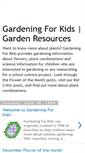 Mobile Screenshot of gardening-for-kids.blogspot.com