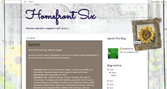 Desktop Screenshot of homefrontsix.blogspot.com