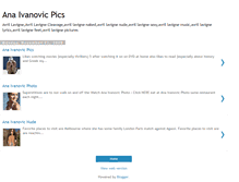 Tablet Screenshot of ana-ivanovic--pics.blogspot.com