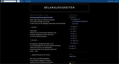 Desktop Screenshot of belanglosigkeiten.blogspot.com