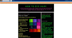 Desktop Screenshot of howtodyehair.blogspot.com