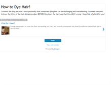 Tablet Screenshot of howtodyehair.blogspot.com