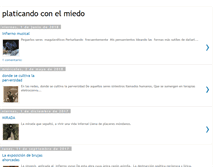 Tablet Screenshot of platicandoconelmiedo.blogspot.com