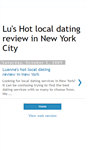 Mobile Screenshot of lus-hot-local-dating-reviewnew-york.blogspot.com