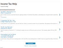 Tablet Screenshot of incometaxhelp2009.blogspot.com