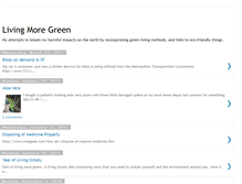 Tablet Screenshot of livingmoregreen.blogspot.com