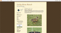 Desktop Screenshot of luckystoneranch.blogspot.com