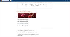 Desktop Screenshot of mens-leather-thongs-and-pouchs.blogspot.com