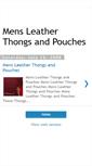 Mobile Screenshot of mens-leather-thongs-and-pouchs.blogspot.com