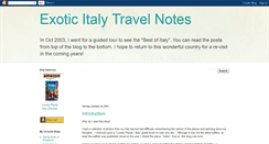 Desktop Screenshot of exotic-italy-notes.blogspot.com