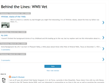 Tablet Screenshot of behindthelineswwiivet.blogspot.com