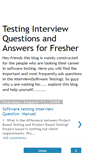 Mobile Screenshot of interviewtestingfresher.blogspot.com