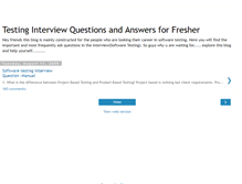 Tablet Screenshot of interviewtestingfresher.blogspot.com